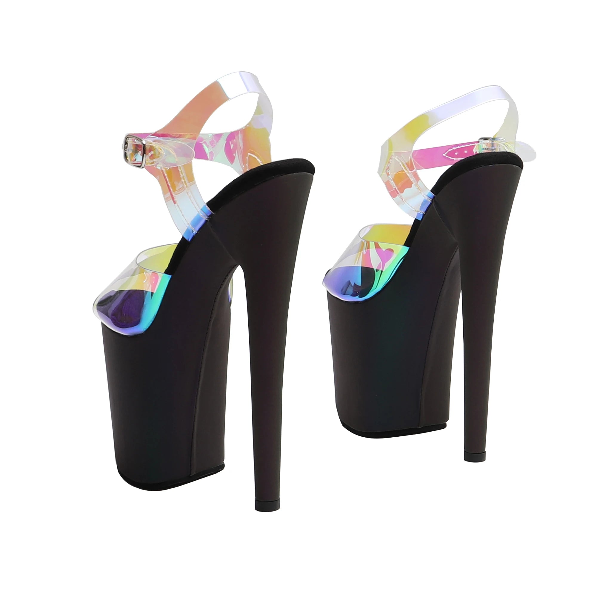 Women's Stripper Heel Sandal Pole Dance Shoes 8in