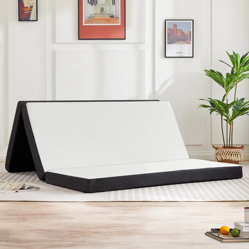 3-4 Inch Soft Mattress, Tri-Fold, Memory Foam ,Yoga