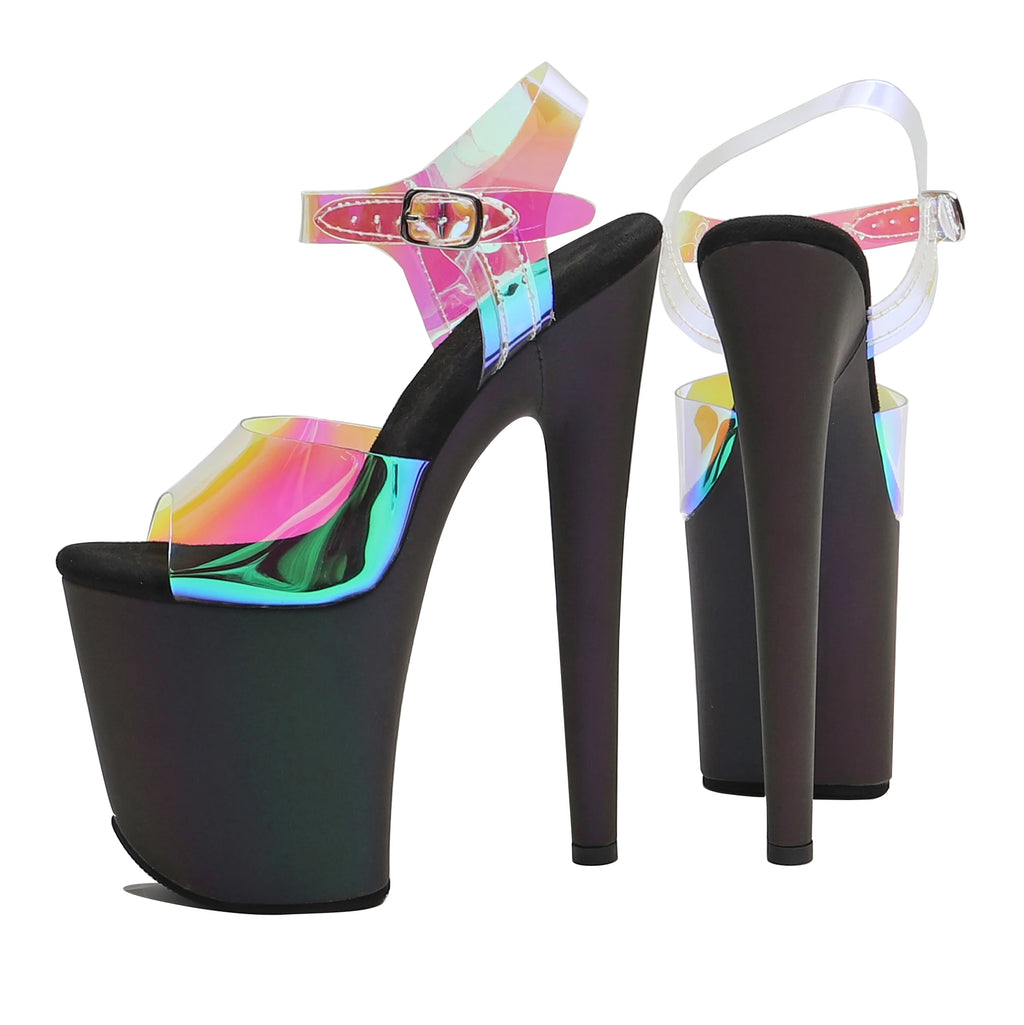 Women's Stripper Heel Sandal Pole Dance Shoes 8in