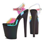Women's Stripper Heel Sandal Pole Dance Shoes 8in