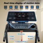 Foldable Treadmill, T12 Incline, Quiet, 4 Silicone Shock Cushion