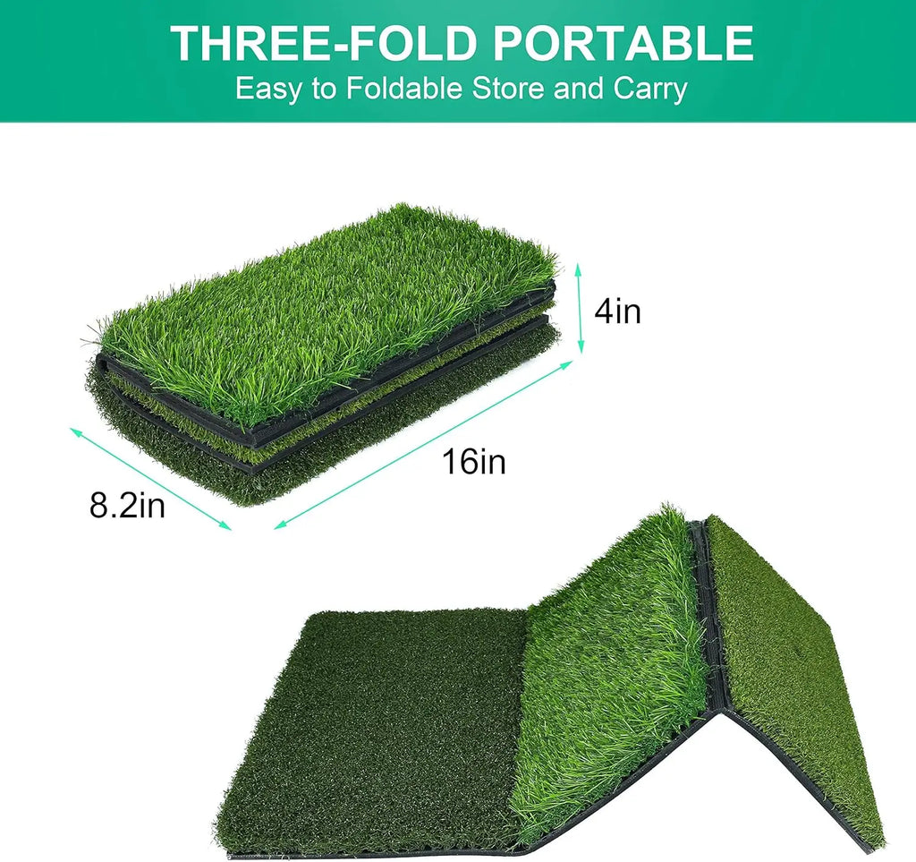 Golf Hitting Mat, Thickened, Practice Mat, Non-Slip