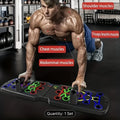 Foldable Push Up Board with Resistance Bands