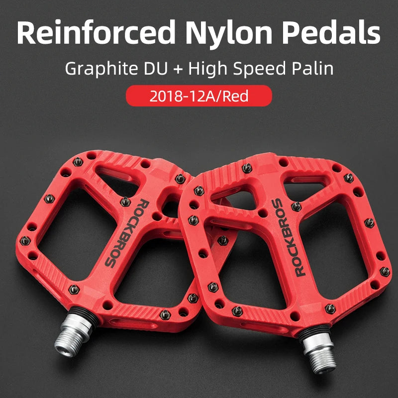 Bicycle Pedal Road, BMX, Flat Pedals Nylon