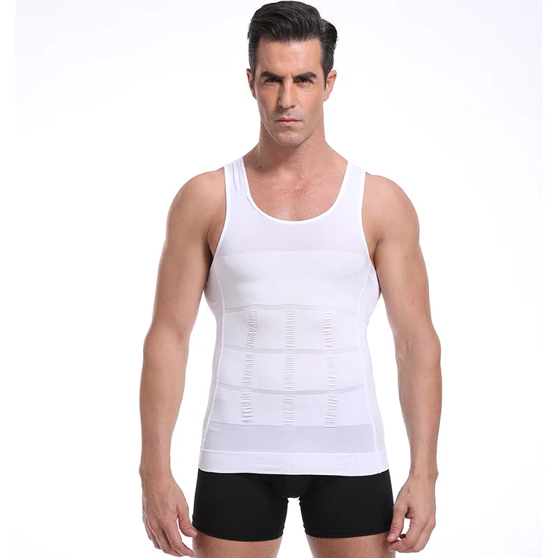 Men's Vest, Belly Control, Posture, Compression Shirt, Underwear