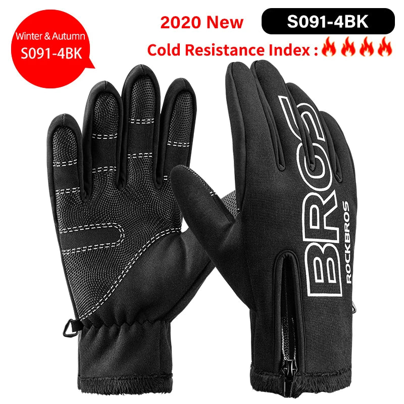 Cycling Gloves Thermal Autumn Winter Gloves Windproof