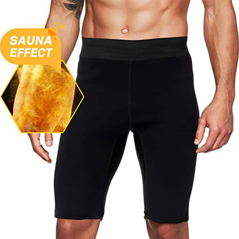 Men Sweat, Slimming Thigh, Tummy Control, Shorts