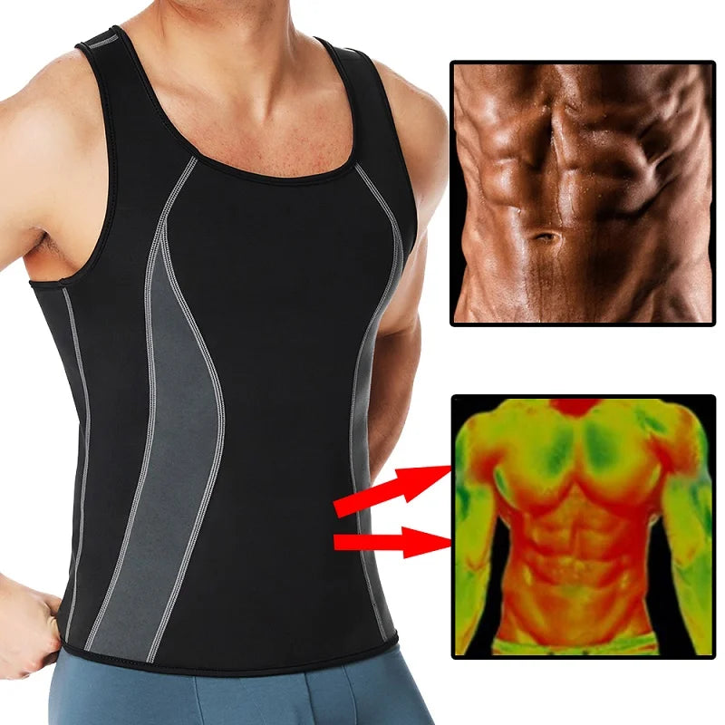 Men Body Shaper, Sauna Sweat, Vest, Waist