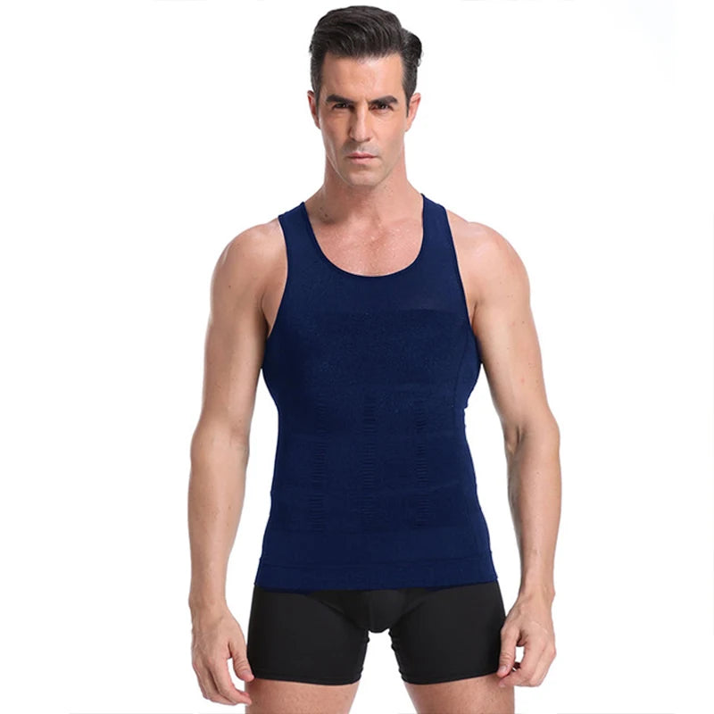 Men Slimming Body Shaper Waist Trainer Vest
