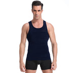 Men's Vest, Belly Control, Posture, Compression Shirt, Underwear