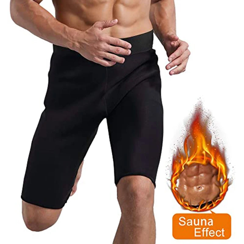 Men Sweat, Slimming Thigh, Tummy Control, Shorts