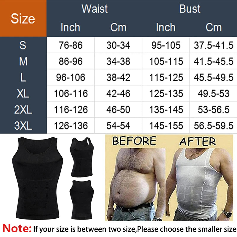 Men Slimming Body Shaper, Abdomen, Vest, Posture