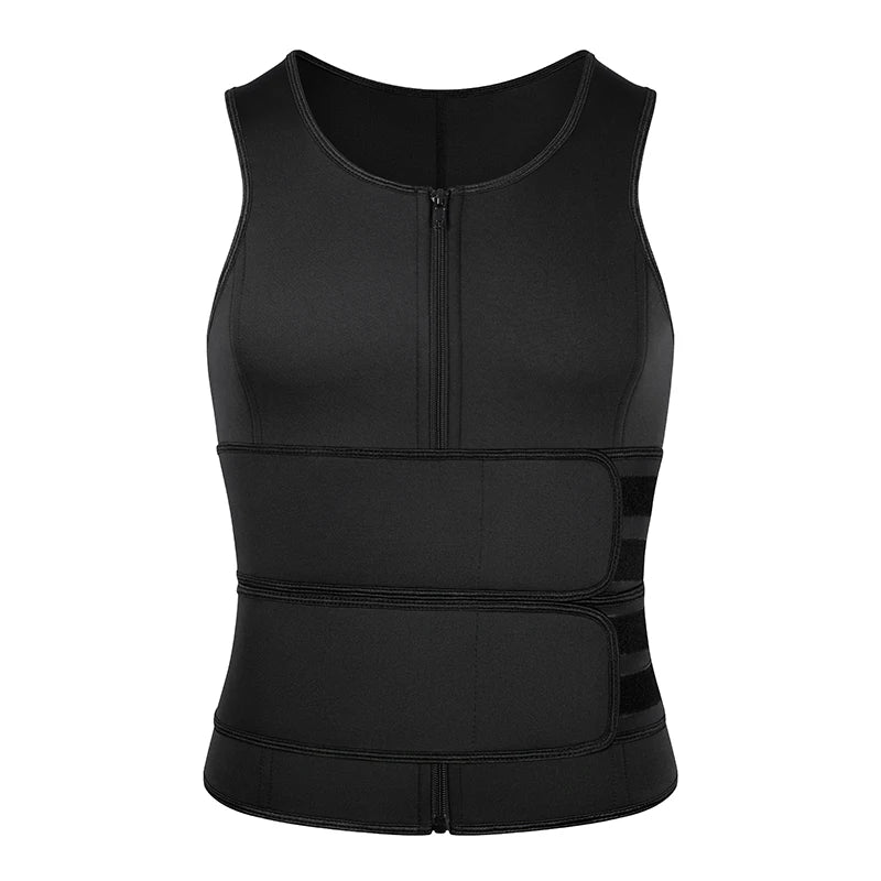Neoprene Sweat Vest, Men, Waist Trainer, Adjustable