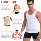 Men Slimming Body Shaper Waist Trainer Vest