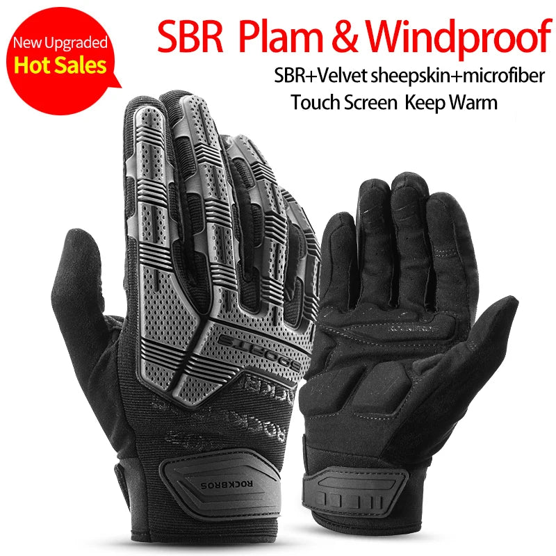Cycling Gloves Thermal Autumn Winter Gloves Windproof