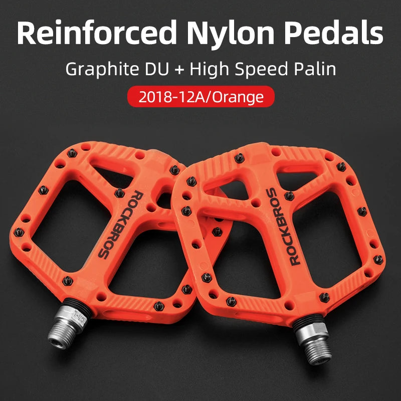 Bicycle Pedal Road, BMX, Flat Pedals Nylon