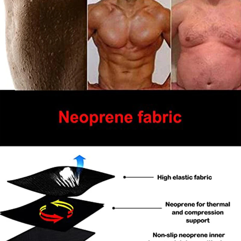 Men Sweat, Slimming Thigh, Tummy Control, Shorts