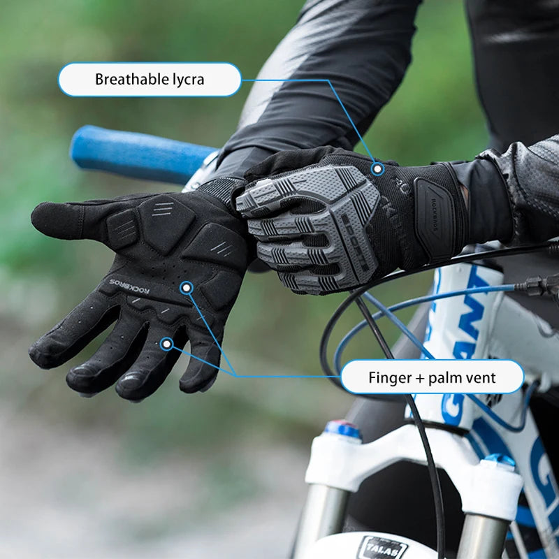 Cycling Gloves Thermal Autumn Winter Gloves Windproof