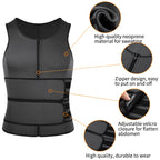 Neoprene Sweat Vest, Men, Waist Trainer, Adjustable