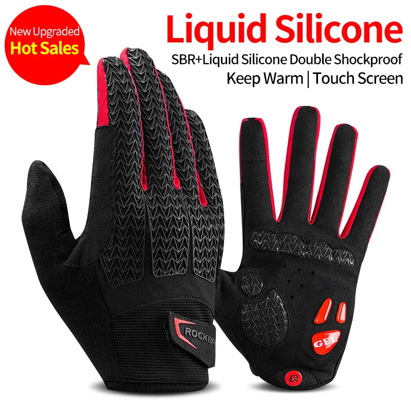 Cycling Gloves Thermal Autumn Winter Gloves Windproof