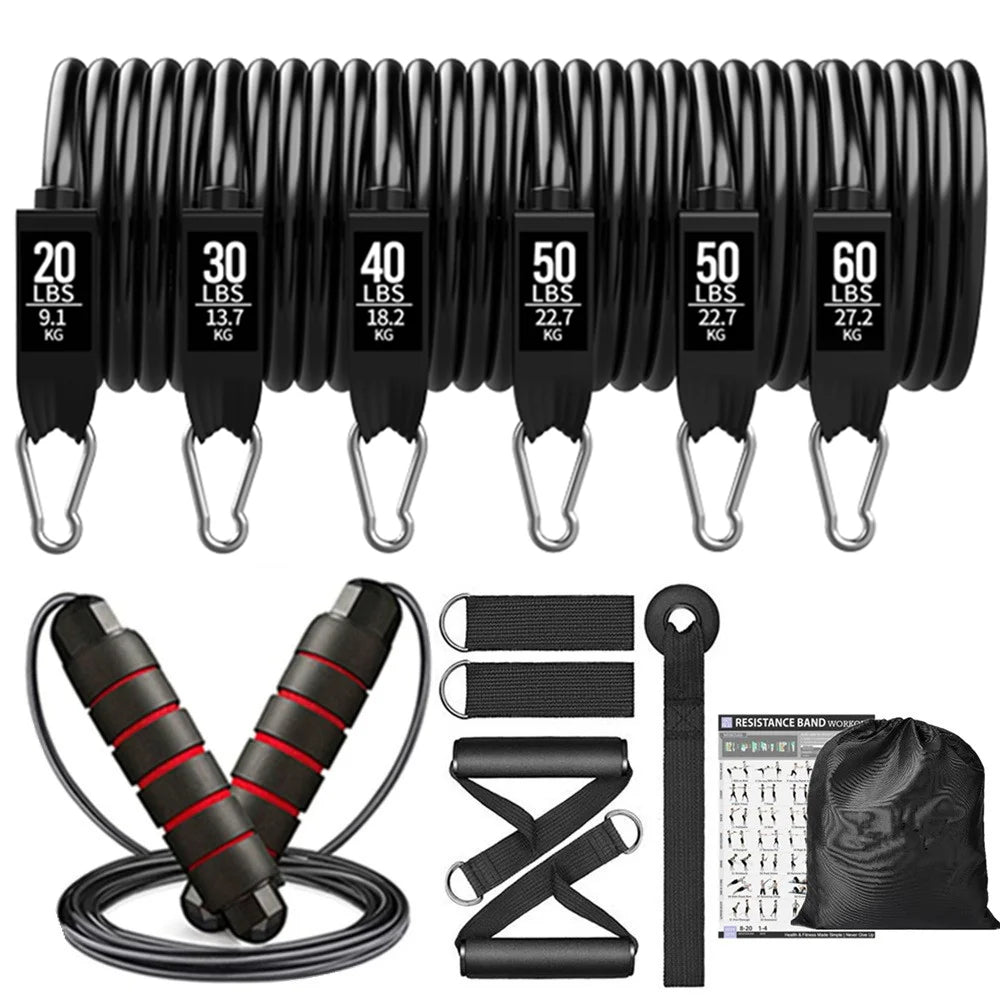 300LBS Fitness Resistance Bands Set, Training, Yoga, Unisex
