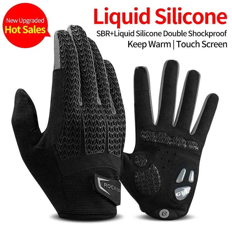 Cycling Gloves Thermal Autumn Winter Gloves Windproof