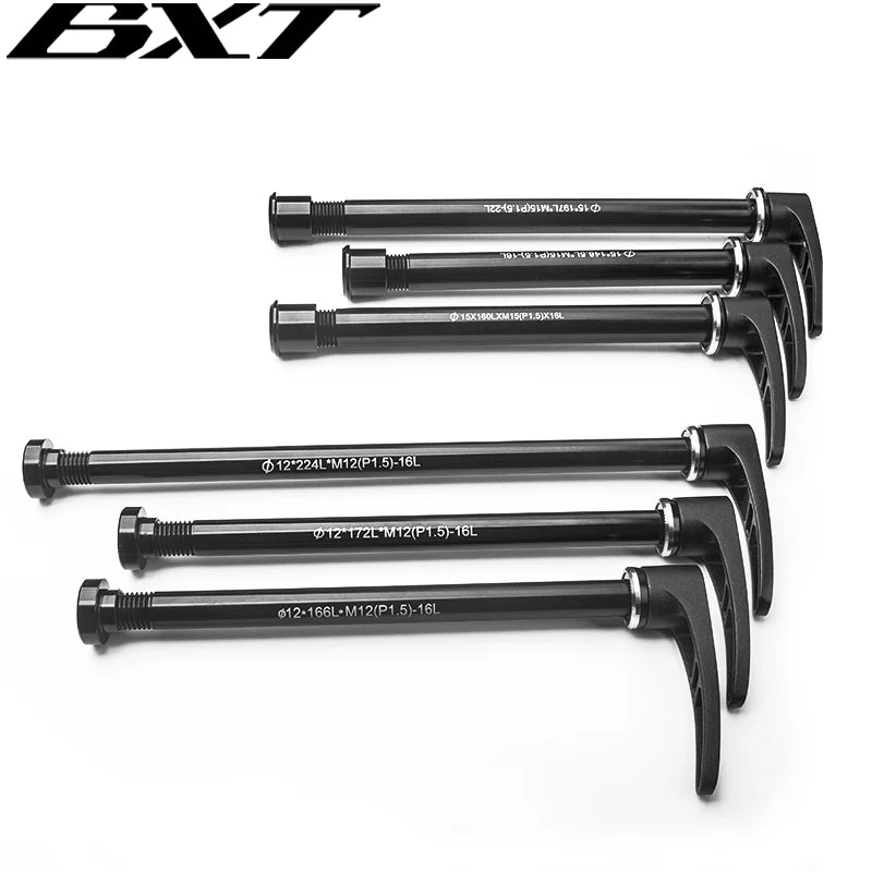Light Aluminum Rear Wheel Skewers, MTB,  29er, 27.5er Frame, 142x12mm
