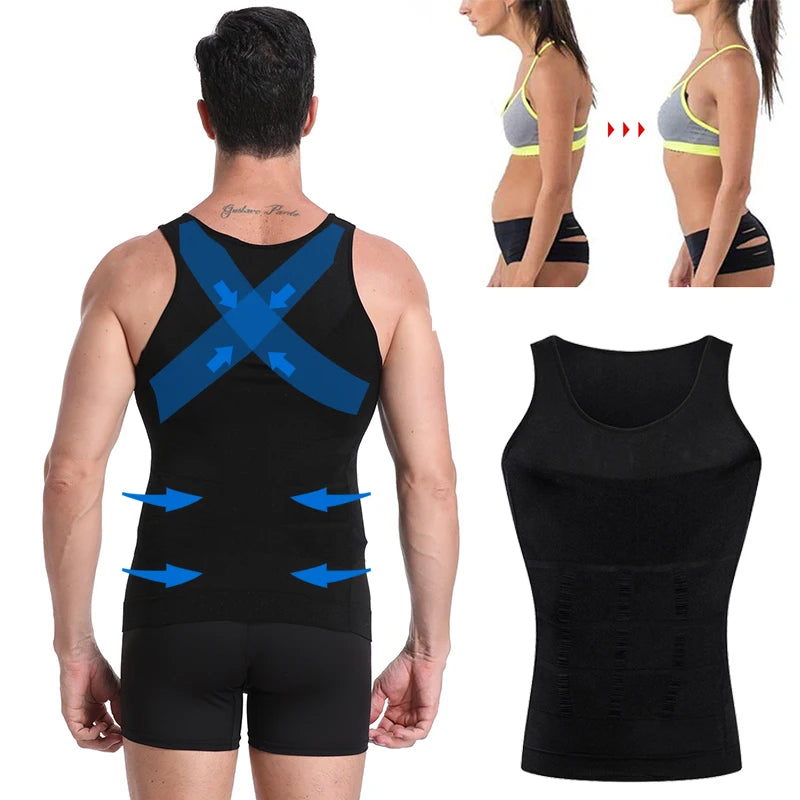 Men Slimming Body Shaper, Abdomen, Vest, Posture