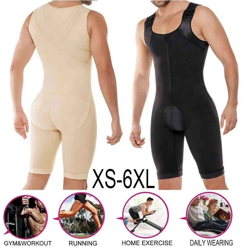 Men's Bodysuit, Full Body, Compression, Slimming, Breathable