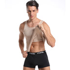 Men's Vest, Belly Control, Posture, Compression Shirt, Underwear