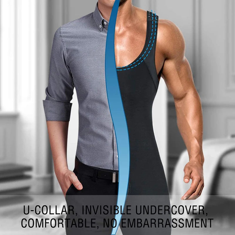 Men's Bodysuit, Full Body, Compression, Slimming, Breathable