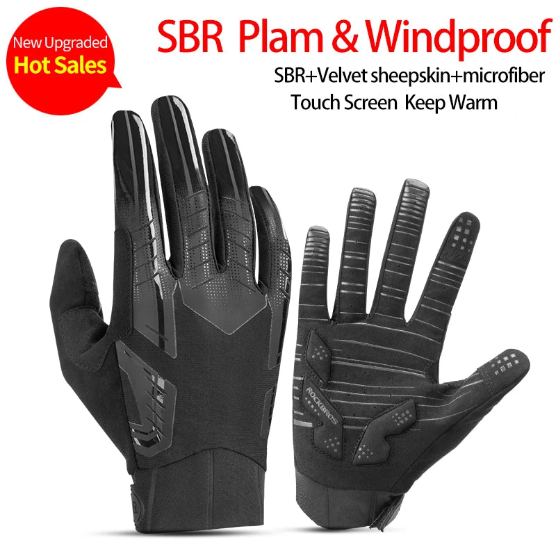 Cycling Gloves Thermal Autumn Winter Gloves Windproof