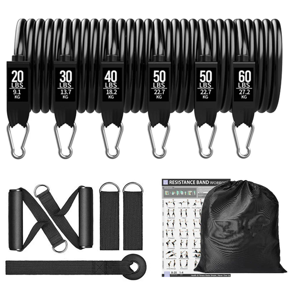 300LBS Fitness Resistance Bands Set, Training, Yoga, Unisex