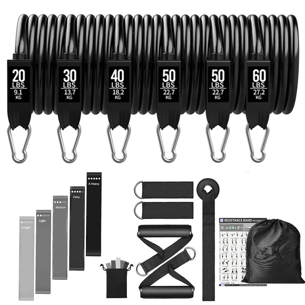 300LBS Fitness Resistance Bands Set, Training, Yoga, Unisex