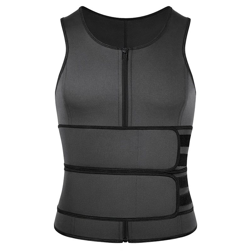 Neoprene Sweat Vest, Men, Waist Trainer, Adjustable