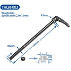 Light Aluminum Rear Wheel Skewers, MTB,  29er, 27.5er Frame, 142x12mm