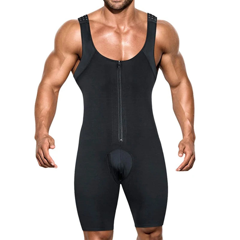 Men's Bodysuit, Full Body, Compression, Slimming, Breathable