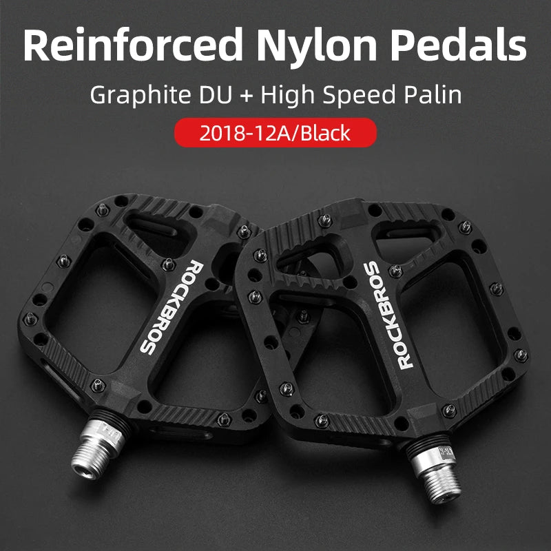 Bicycle Pedal Road, BMX, Flat Pedals Nylon