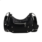 Rivet Underarm Bag, Women, High-quality, shoulder