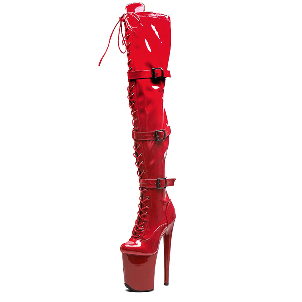 Women's 8in Stripper Heels Boots Pole Boot
