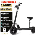 [8 models]10/11 Inch 48V-72V 1000W-6000W Electric Scooter 50-85km/h, Kick, Foldable Adult