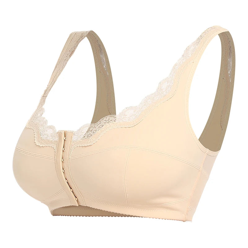 Women Plus Size Sports Bra, Front Closure
