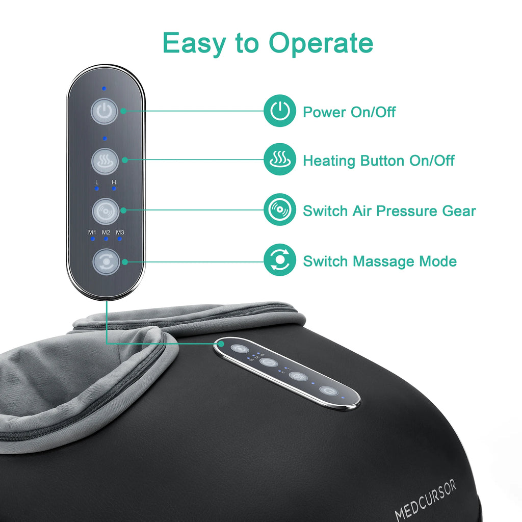 Foot Massager, Heat Roller, Pain Relief, Electric