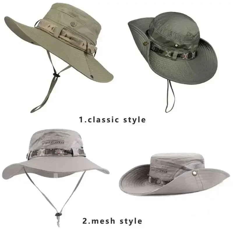Men Hat, UV Protection, Safari, Hunting, Hiking, Fisherman