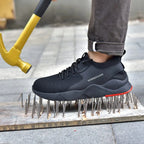 Men Work Safety Shoes Steel Toe Shoes