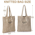 Women, Beach Tote Bag Summer Knit Bag