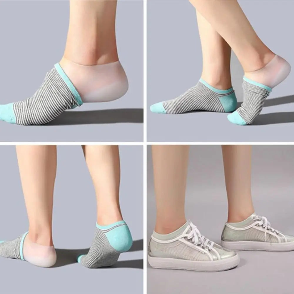 1Pair Invisible Height Increased Insole, Silicone, Unisex