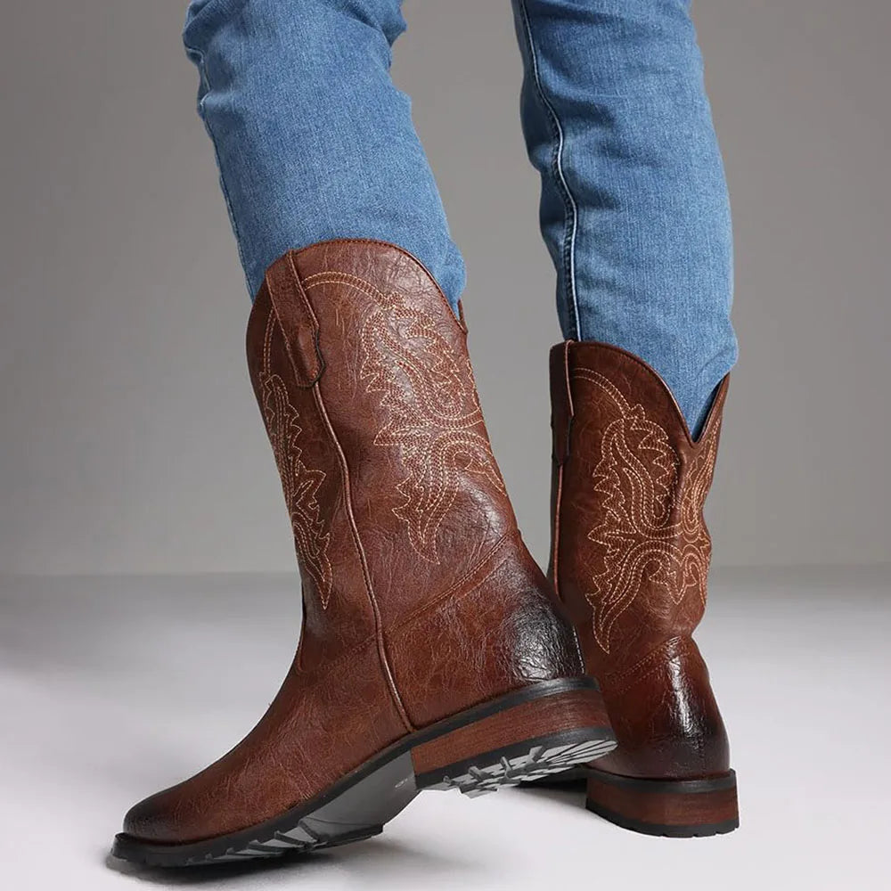 Dora Tasia 12.5 Square Toe Neutral Cowboy Boots