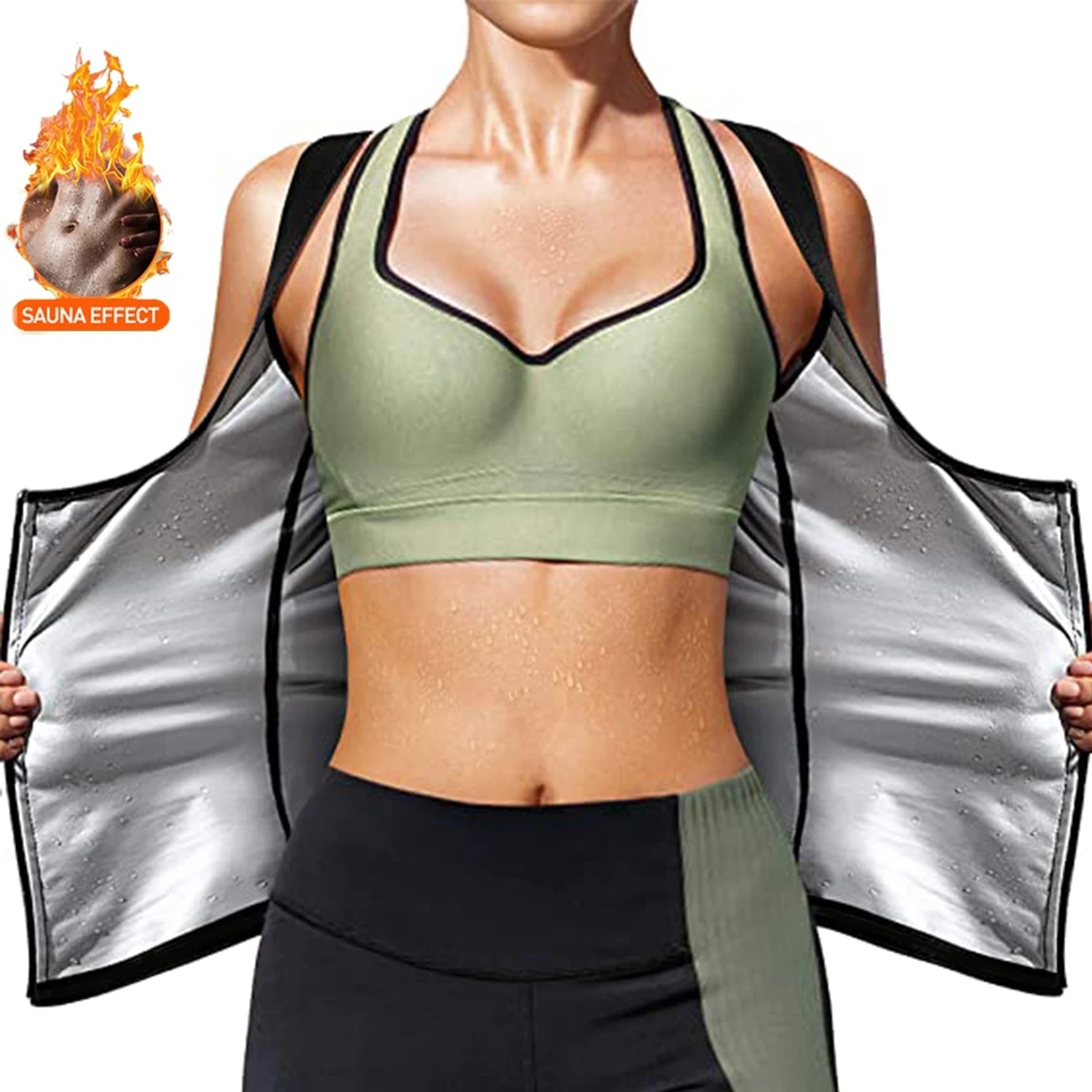 Women Sauna Shaper Vest, Sweat Shapewear, Tank Top