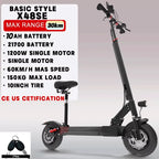 [8 models]10/11 Inch 48V-72V 1000W-6000W Electric Scooter 50-85km/h, Kick, Foldable Adult